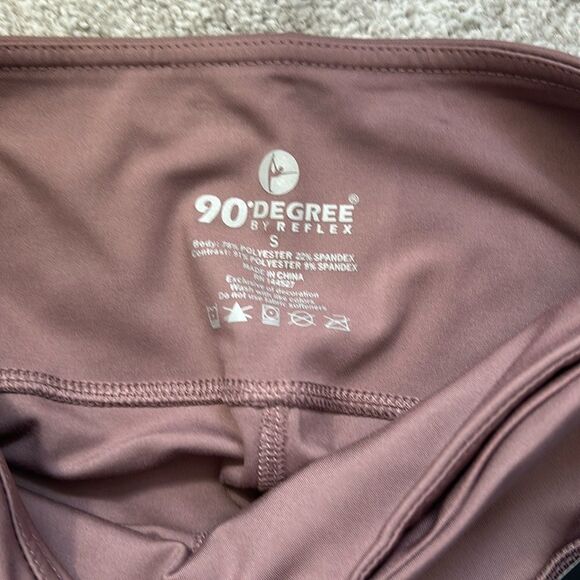 90 Degree By Reflex Interlink High Waist Ankle Leggings, Honey Glow, Small, NWT - Picture 6 of 7